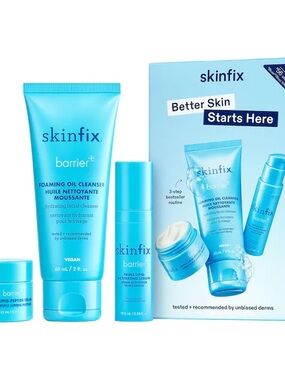Skinfix Barrier Hydrating Foaming Oil Cleanser & Serum Set, limited edition NIB!